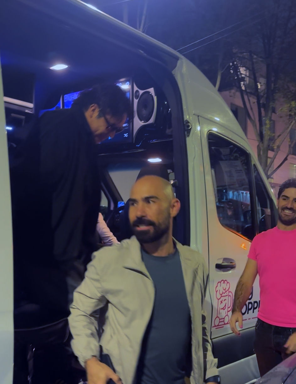 Fans at after party following a concert in Mexico City