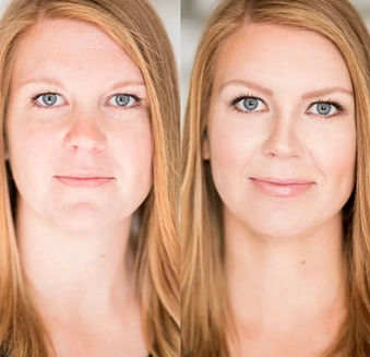 Before & After using Seint Makeup