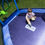 Thumbnail: Bounce Pro My First Jump 7-Foot Trampoline and Swing, Blue/Green