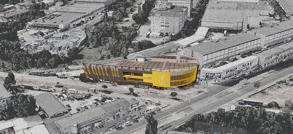 exterior aria showroom
