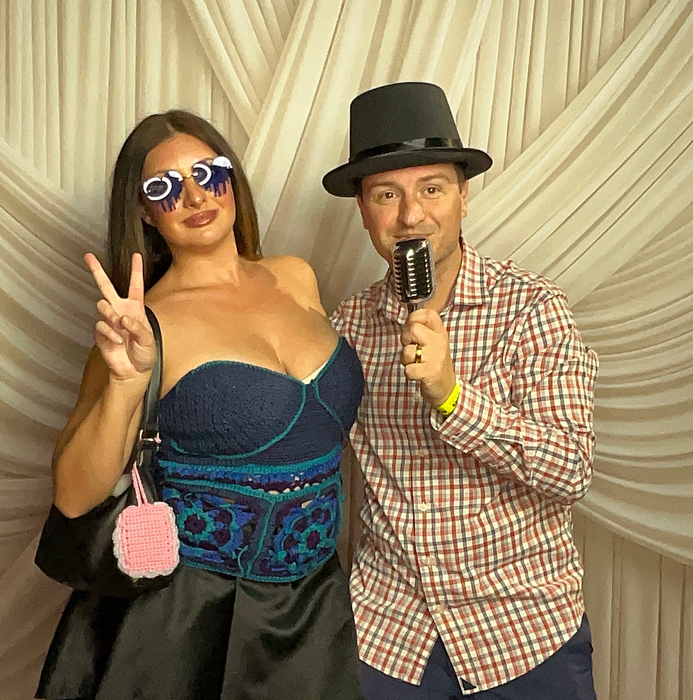 Guests posing for photos at a Fashion Show Event with Simple Joy Photo Co. in Las Vegas.