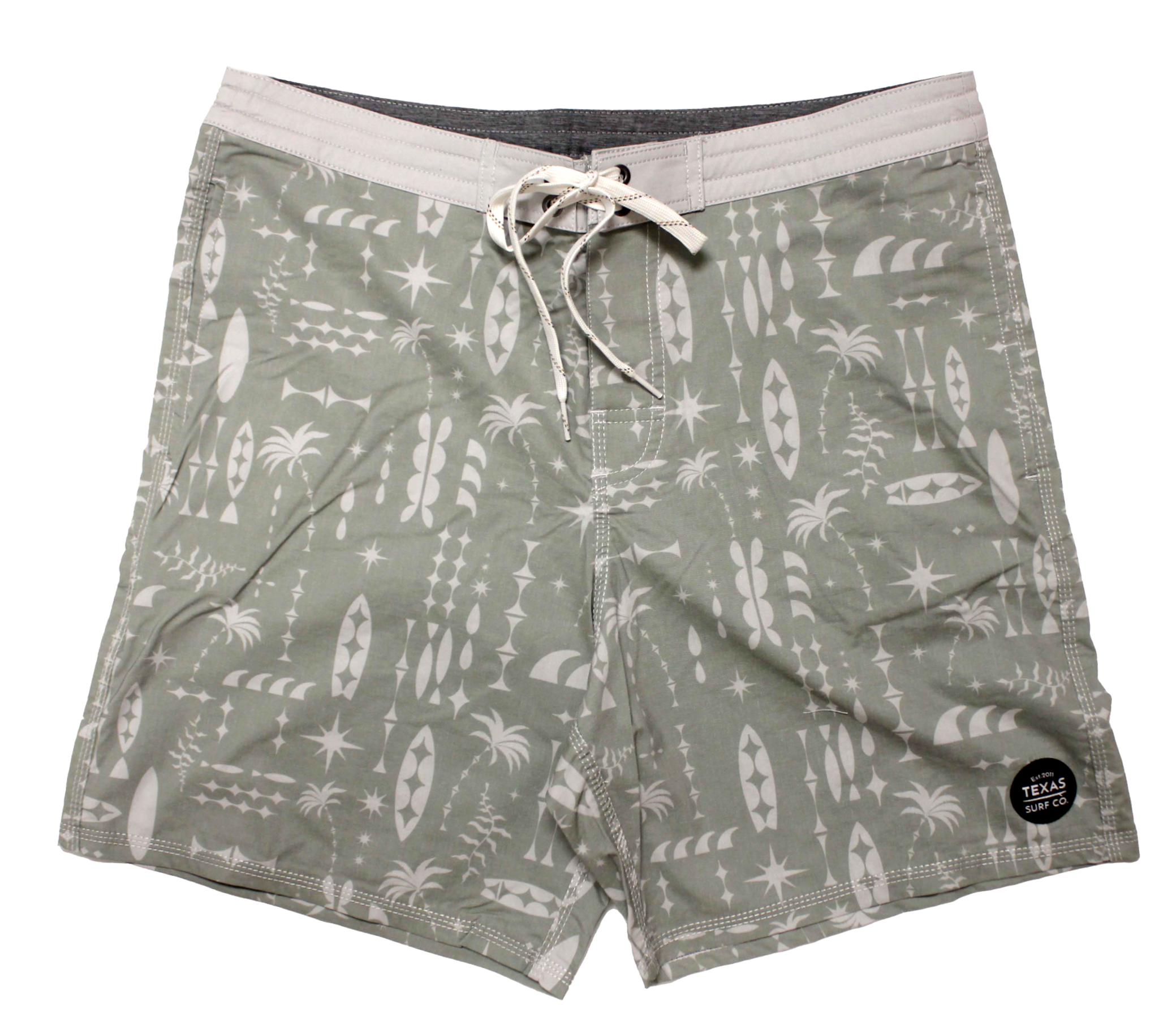 Fins Up Boardshort - Natural