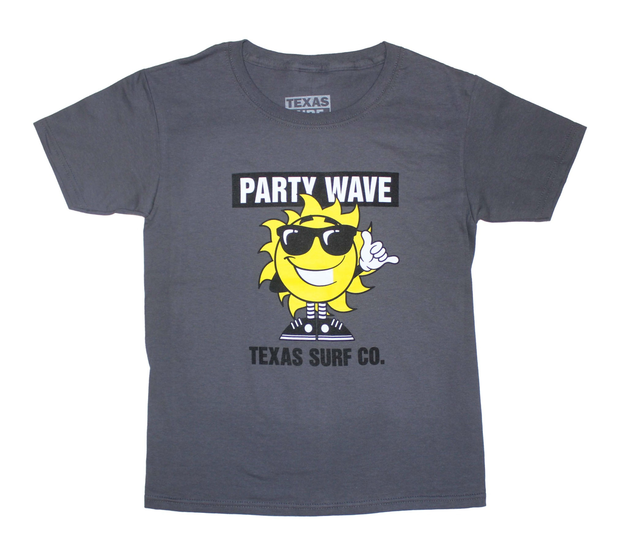 Party Wave Tee - Charcoal