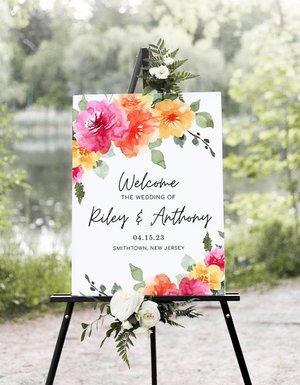 Reference: Etsy - Kaira Paperie Welcome Sign