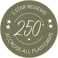 250+ 5-Star Reviews Across All Platforms