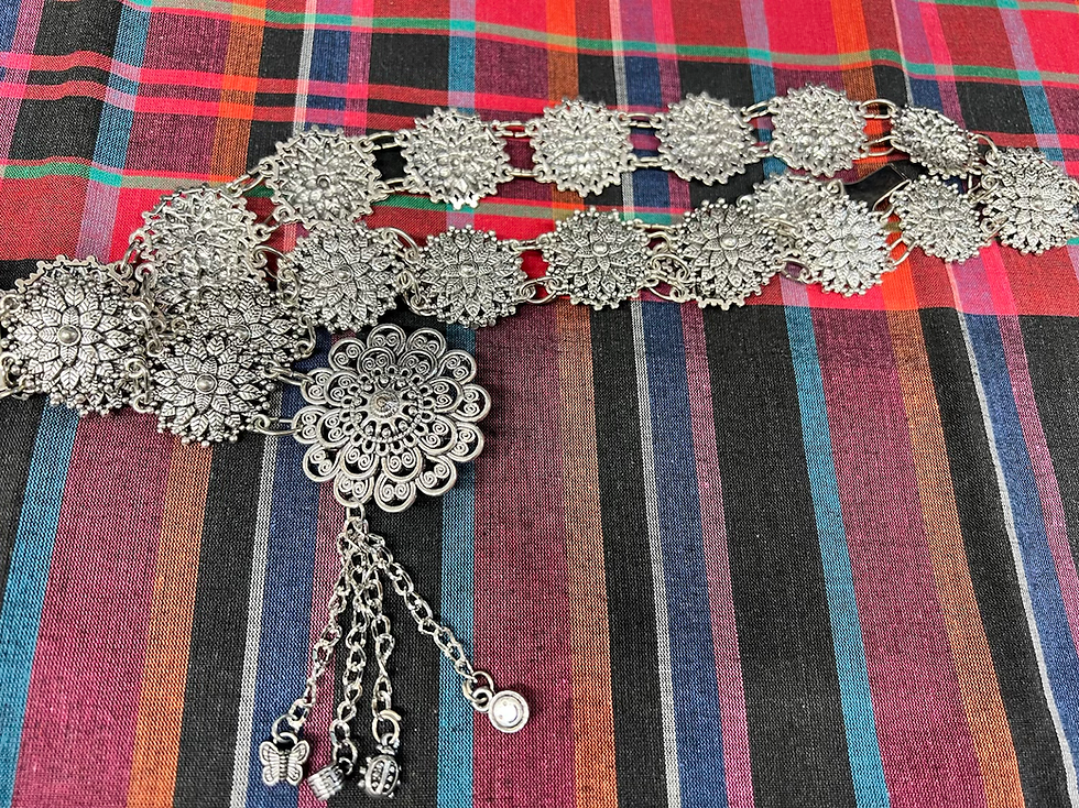 ภาพขนาดย่อ: เข็มขัดลายไทย เครื่องประดับไทย 