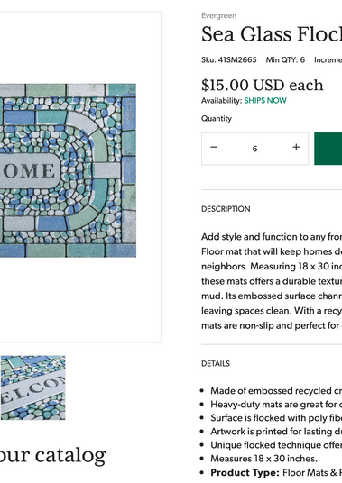Flocked Floor Mat Description