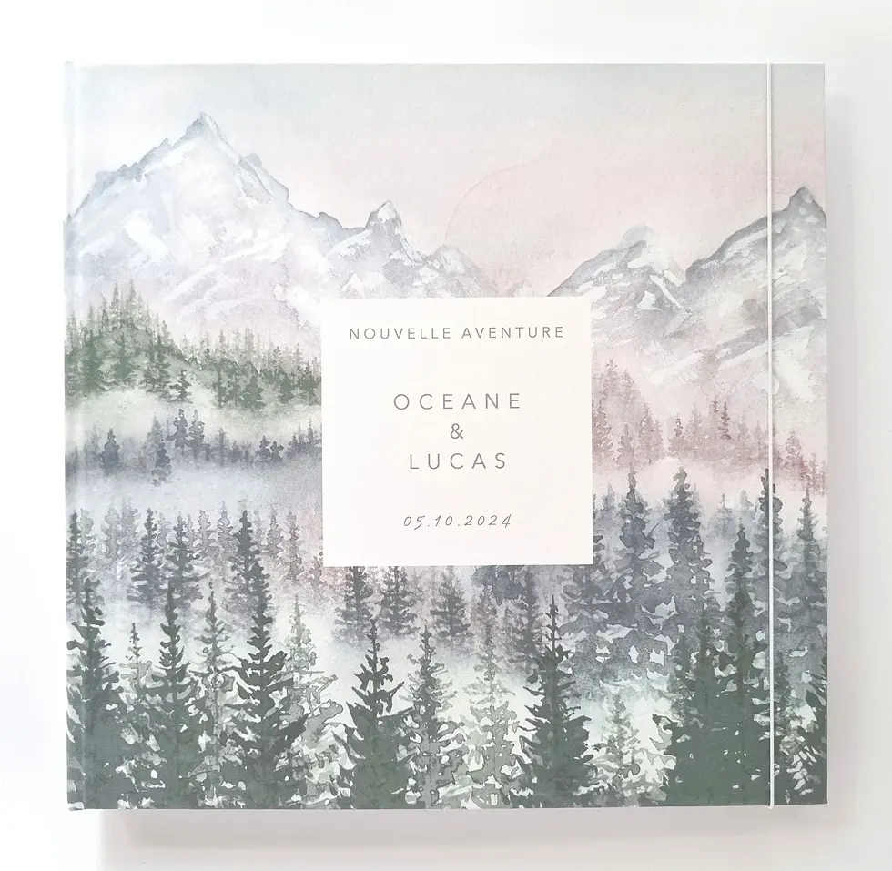 Thumbnail: Winter Elegance personalised hand-crafted photo album/scrapbook