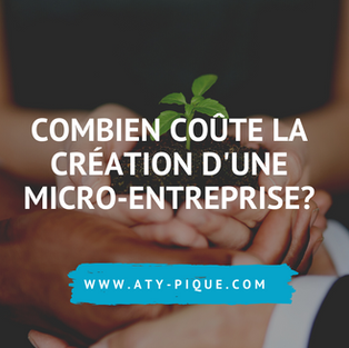 Combien coûte la création d'une micro entreprise?