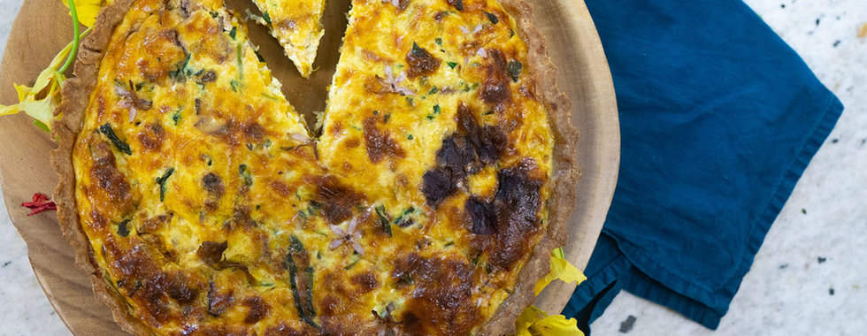 Quiche de Abóbora com Capuchina