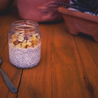 Pudim de Chia com Maçã e Especiarias