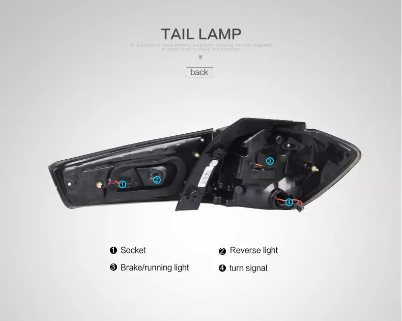 ĐÈN HẬU ĐỘ NGUYÊN BỘ MITSUBISHI ASX/OUTLANDER SPORT 2012-2018