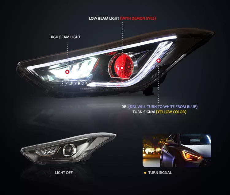 ĐÈN PHA ĐỘ NGUYÊN BỘ ELANTRA 2011-2016