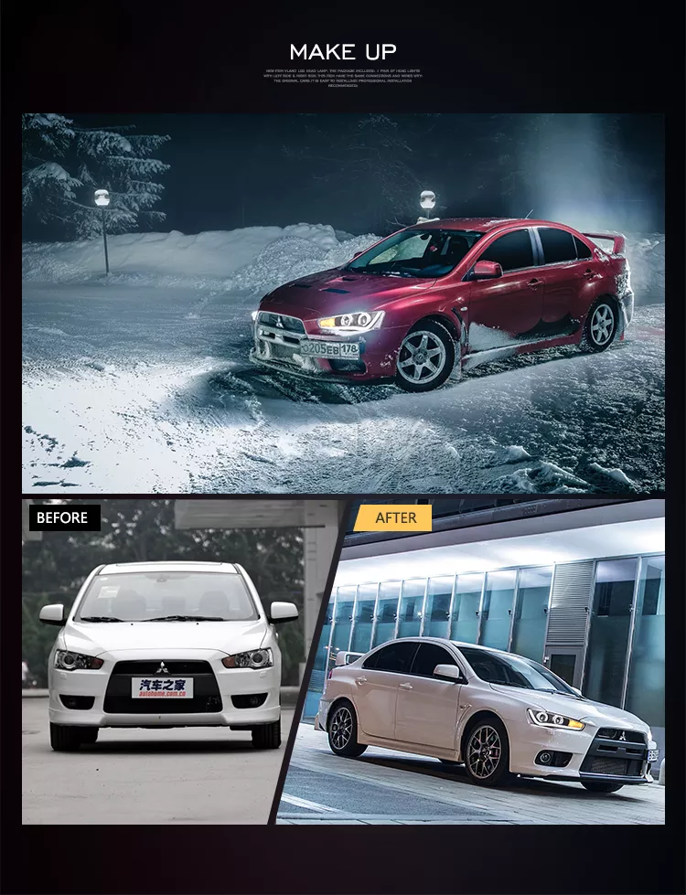 ĐÈN PHA ĐỘ NGUYÊN BỘ MITSUBISHI LANCER 2008-2020