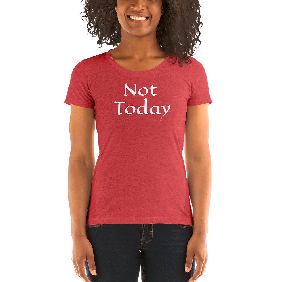 Thumbnail: Not today - Ladies' short sleeve t-shirt