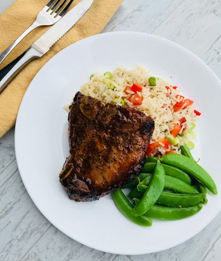 ASIAN BBQ PORK CHOPS
