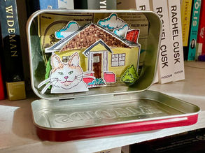 Custom Artoid with a cat and a yellow house
