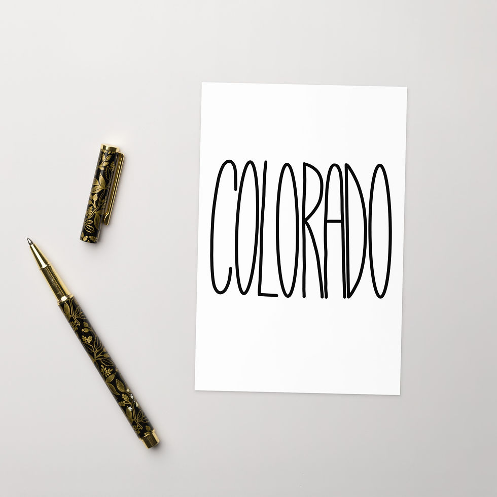 Colorado Greeting Card