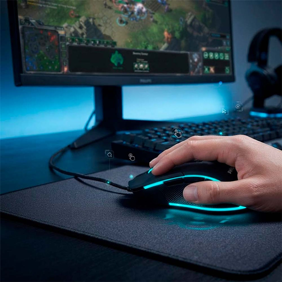 Miniatura: Mouse Gamer Philips SPK9413 6400 DPI