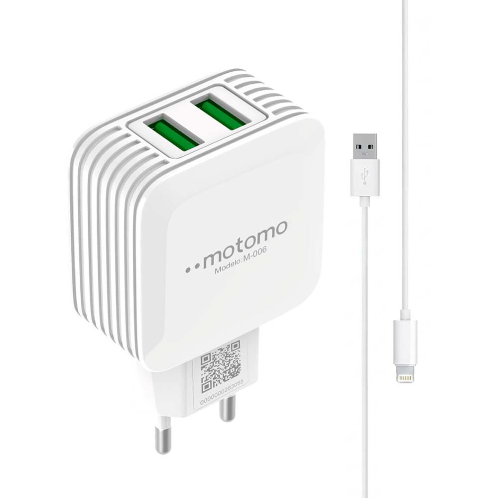 Cargador Motomo de Pared Con Cable Lighting MO-006
