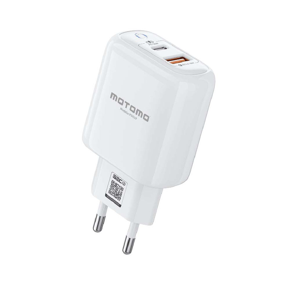 Miniatura: Cargador de Pared Motomo PD010 USB-C a Lightning – Power Delivery Carga Rápida