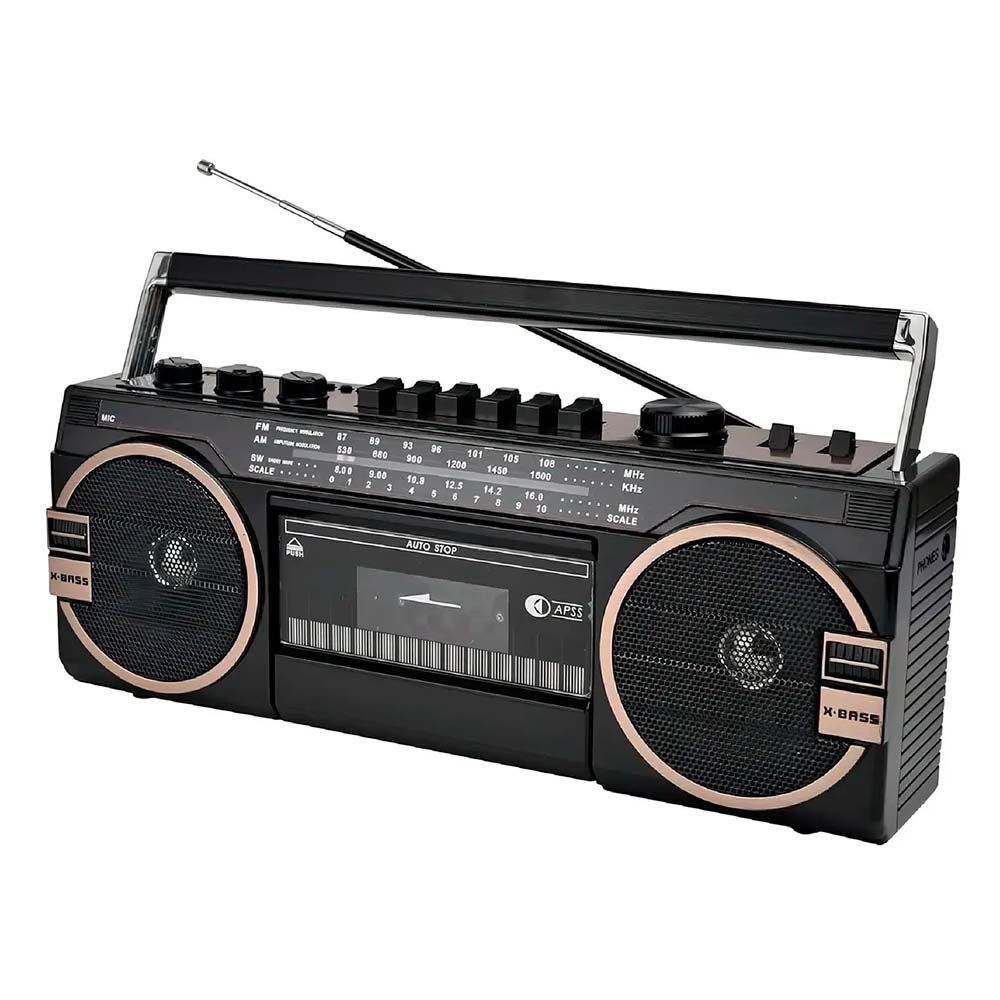 Radio con cassette AP-02054 20W RMS.