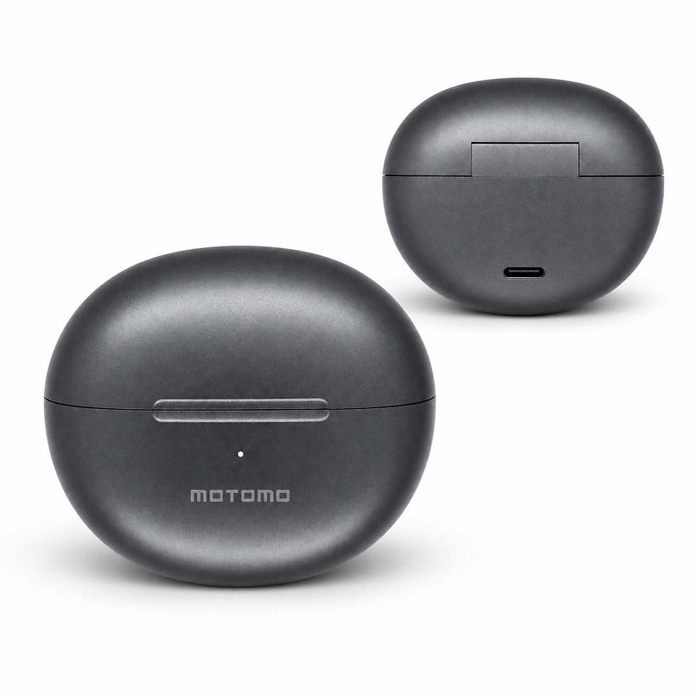 Miniatura: Audífonos Bluetooth Open Ear Motomo MO-CLIP con ENC – Grafito