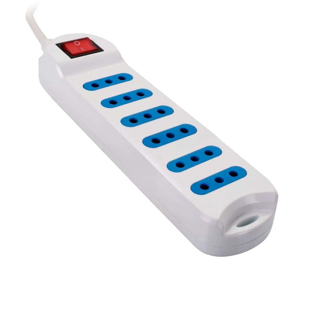 Alargador Philco 6 Entradas 3 metros Con Interruptor XT-30