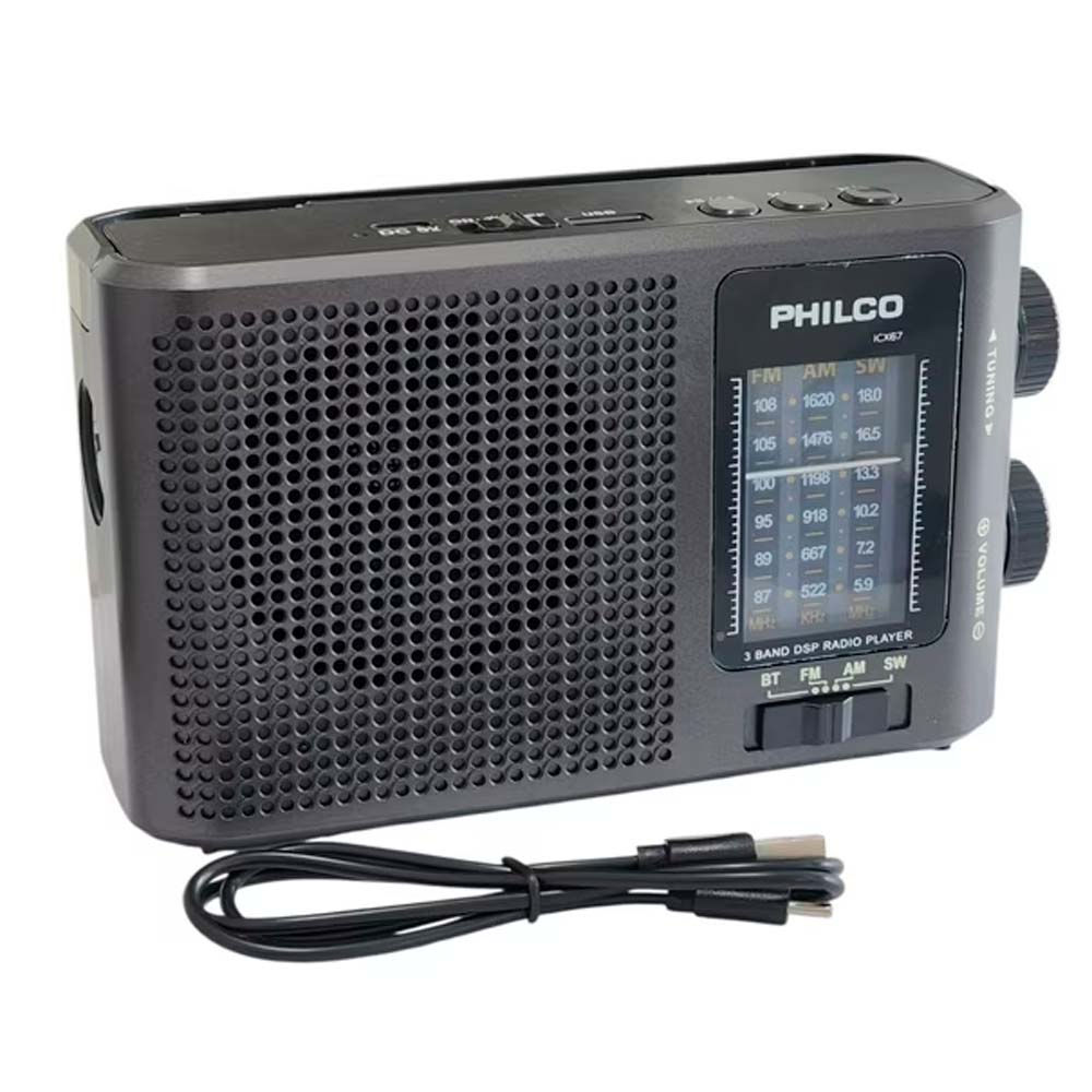 Radio Recargable Multibanda Philco ICX67 – FM / AM / SW Portátil