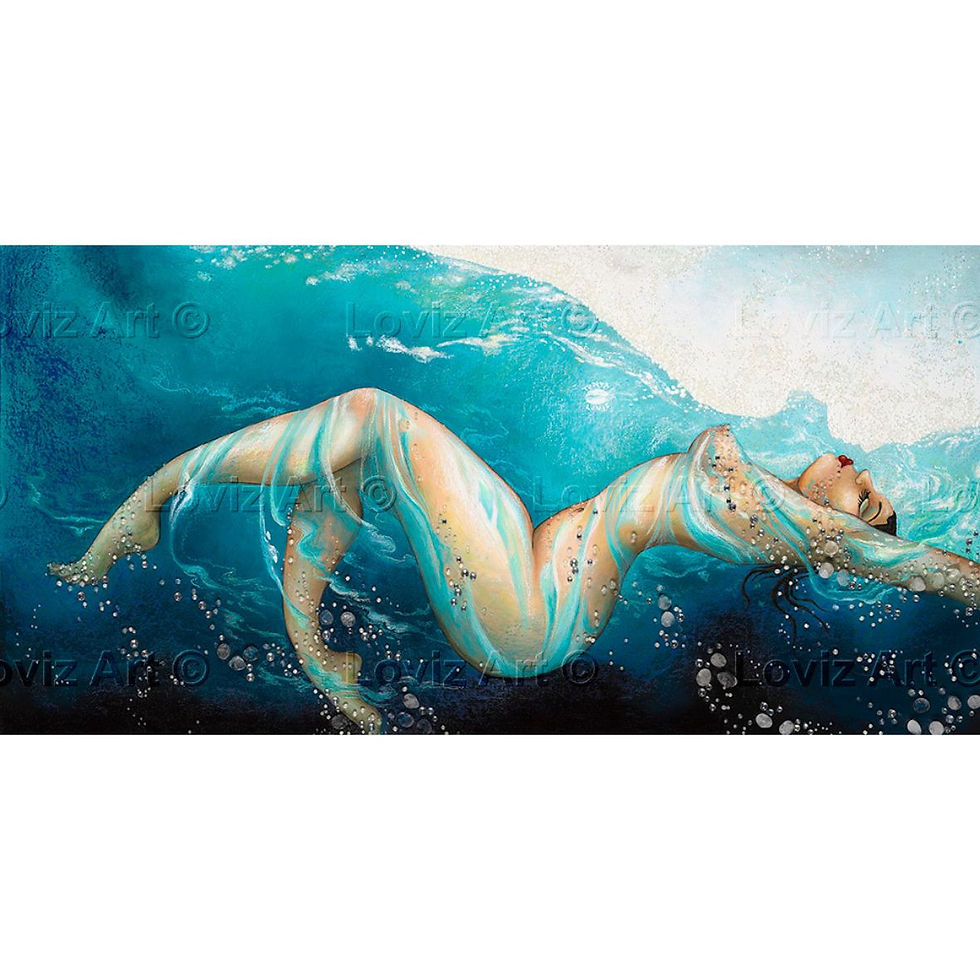 Thumbnail: 1619 "Love Waves" Canvas