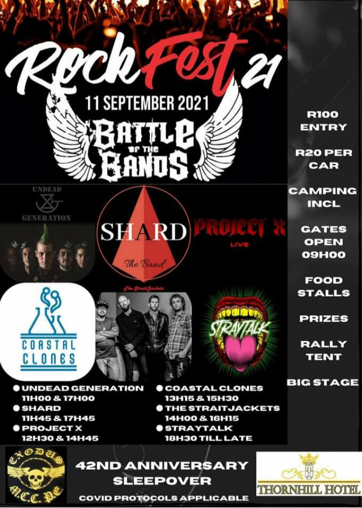 Battle of the band's 11 September gates opens from 9am