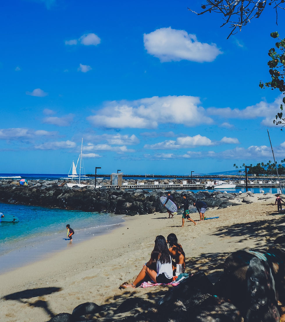 Social distance beach cruising