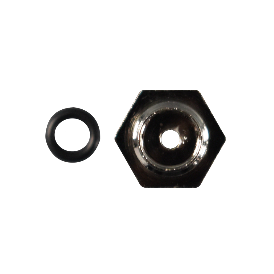 Thumbnail: Stainless Steel Hose Barb bottom view with washer