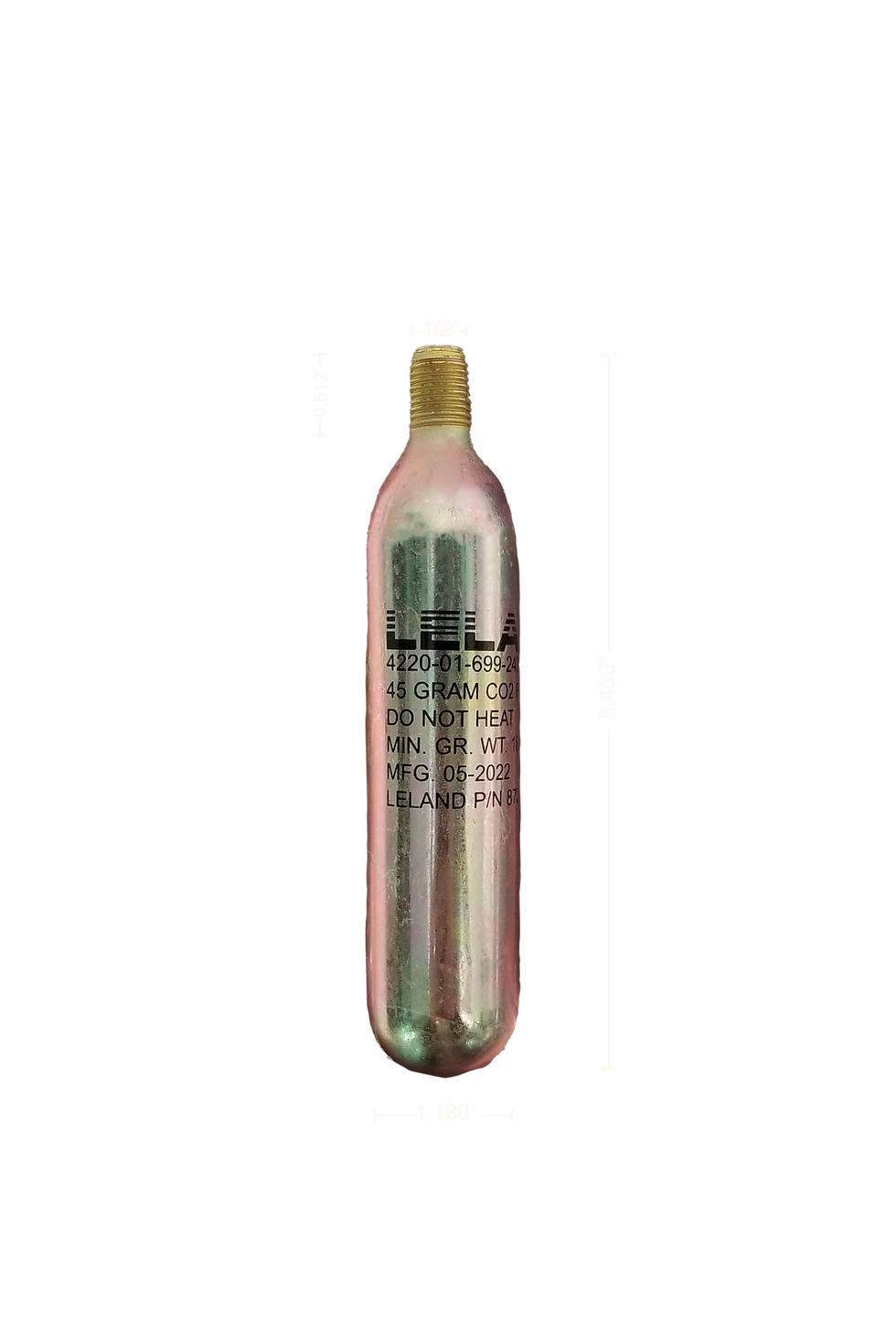 Thumbnail: 87202Z Cartridge, Medium, 60ml 45g Carbon Dioxide
