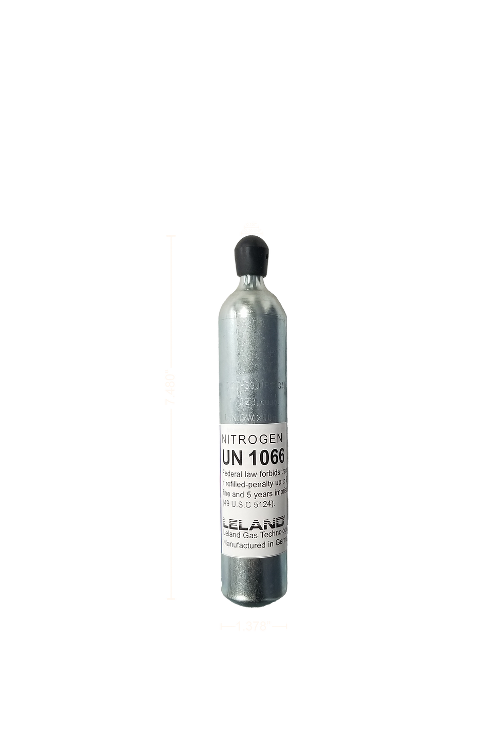 Thumbnail: 89026-001 26g N2 (Nitrogen)  Filled Cylinder