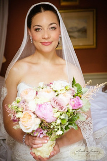 Bridal Hair and Makeup with veil