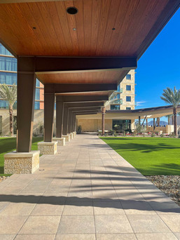 Hilton at Cavasson walk way