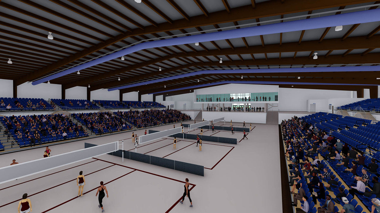 Ozark Empire Fairgrounds New Arena Interior Sports Rendering BRP Architects