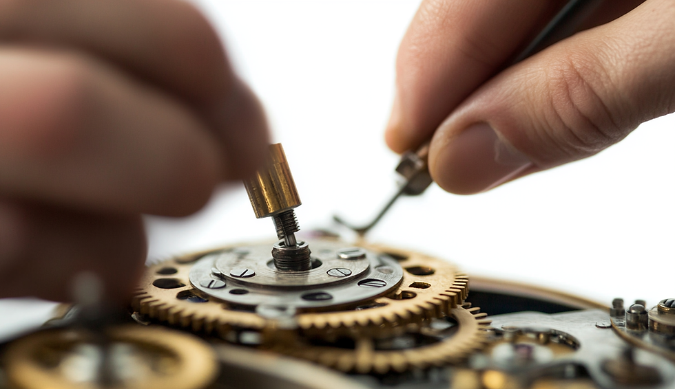 expert watch repair in progress