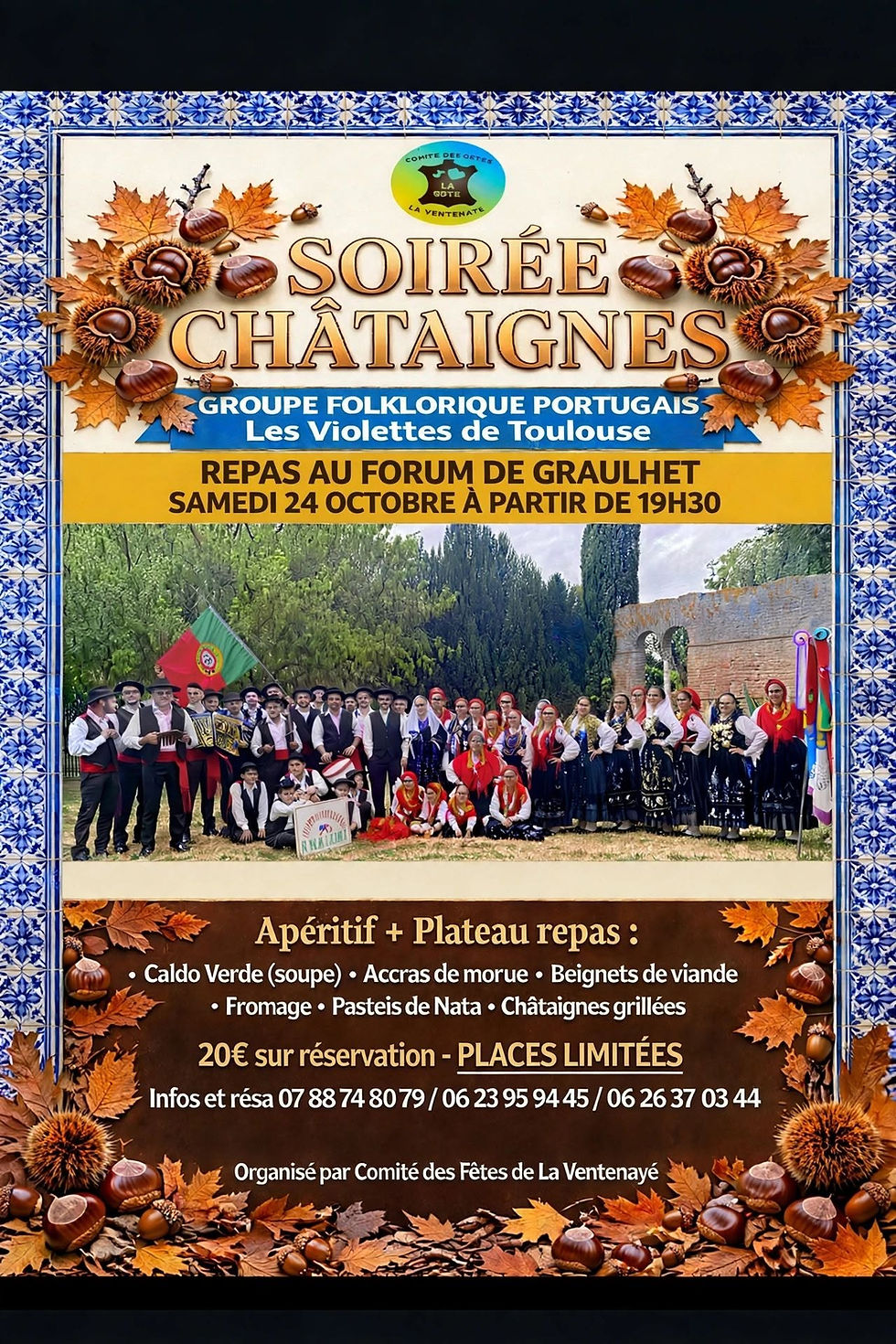 24/10, SOIREE CHATAIGNES à GRAULHET (81300)