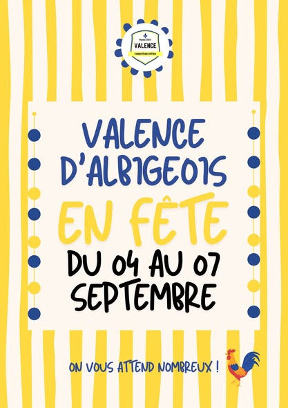 4 au 7/09, FETE à VALENCE d'ALBI (81340)