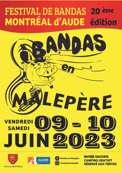 FESTIVAL BANDAS EN MALEPERE du 9 au 11/06/2023 à Montréal (11290)