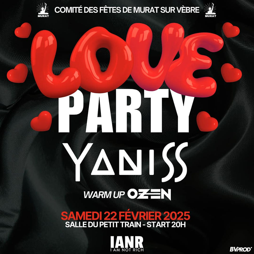 22/02, LOVE PARTY à MURAT (81320)