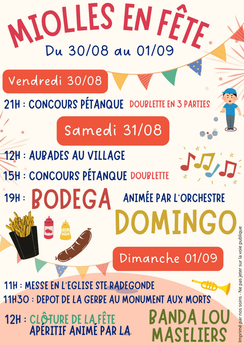 30/08 au 1/09, FETE à MIOLLES (81250)