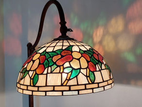 Lampada terminata e spedita. Il cliente ha pensato per la piantana in ferro battutto. 