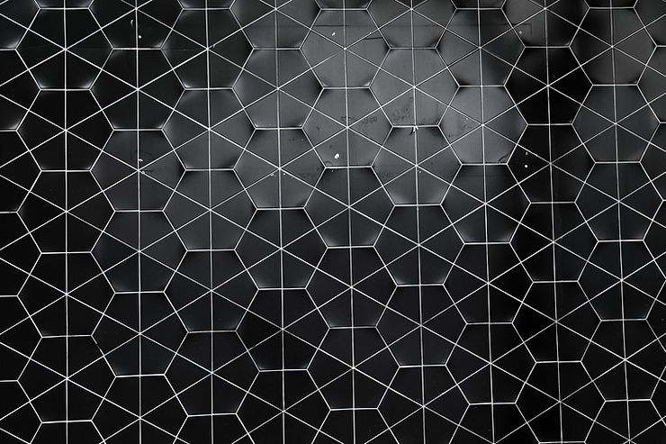 Hexagonal ceramic wall pattern backgroun
