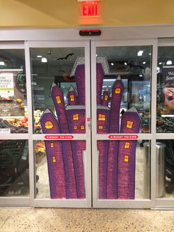 halloween glass art.