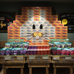 lacroix bunny easter display.