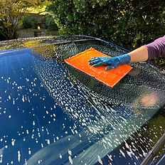 Claybar on Glass and Paint