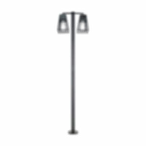 Aria Solar Post Light – Double Headed